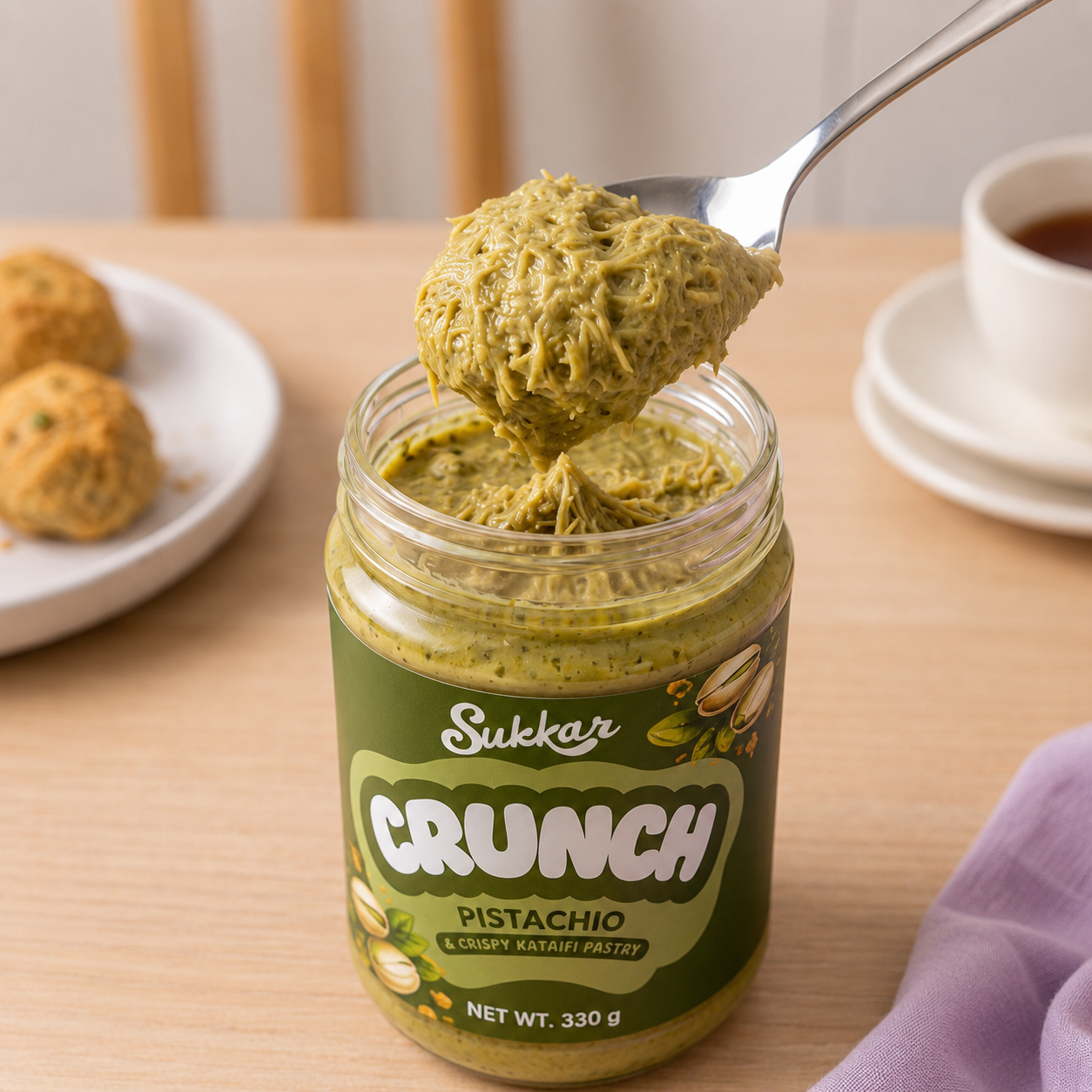 Dubai Pistachio Kataifi Crunch Spread 330g