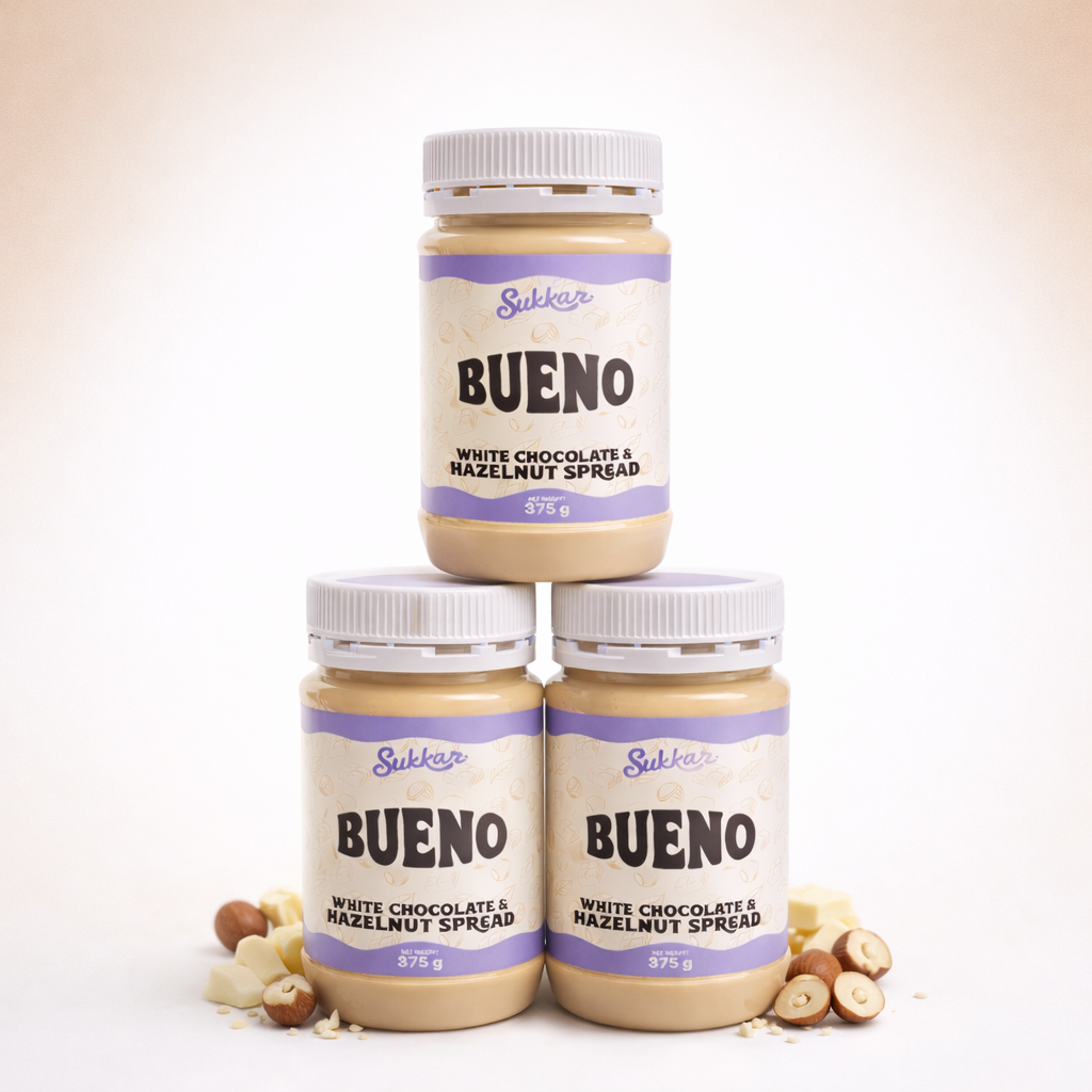 X3 Bueno White Chocolate & Hazelnut Spread 375g