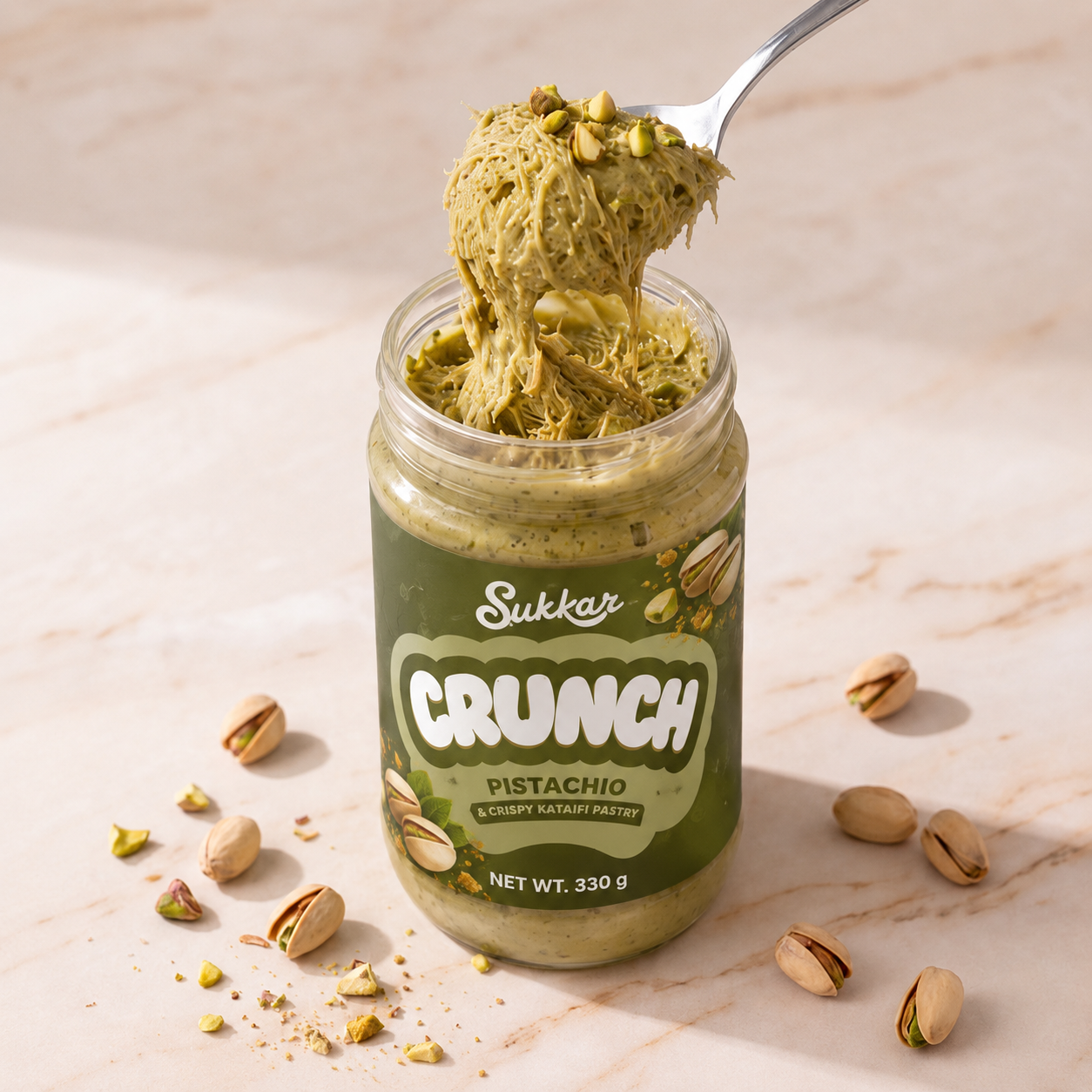 Dubai Pistachio Kataifi Crunch Spread 330g