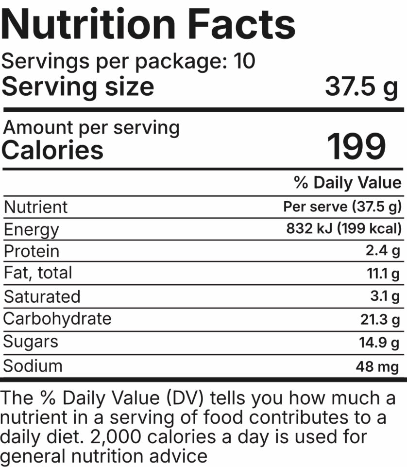 Choc Hazelnut Crunch 375g